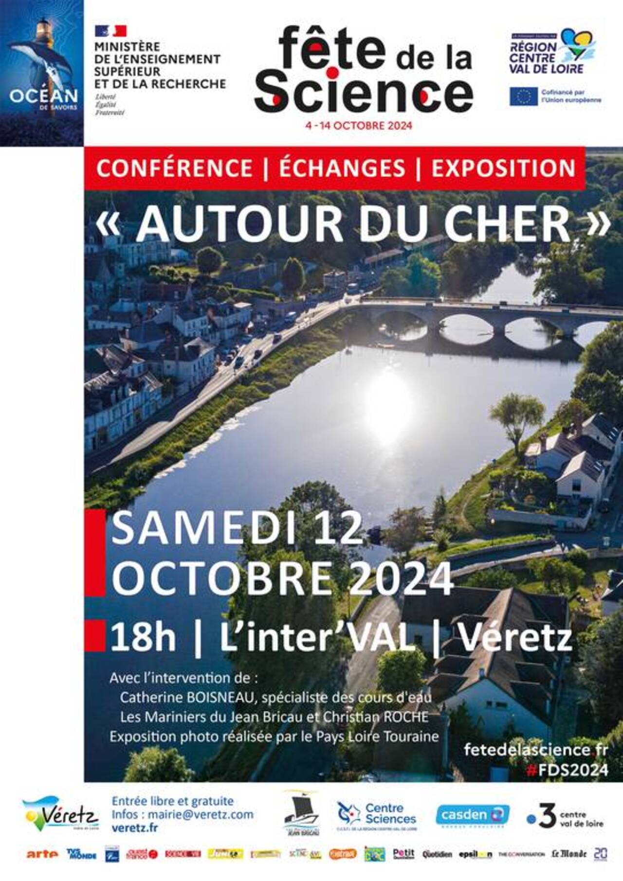 Affiche de la Fête de la science 2024 à Véretz